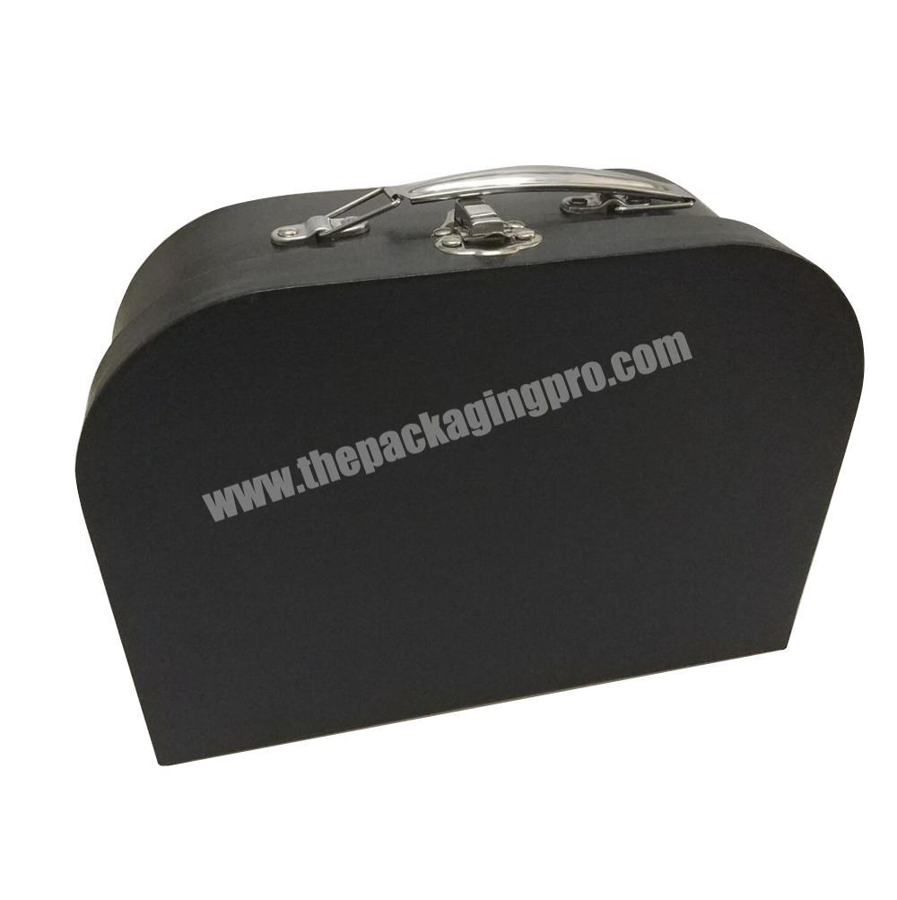 reasonable price black paperboard baby boy sweet suitcase shape gift packaging box