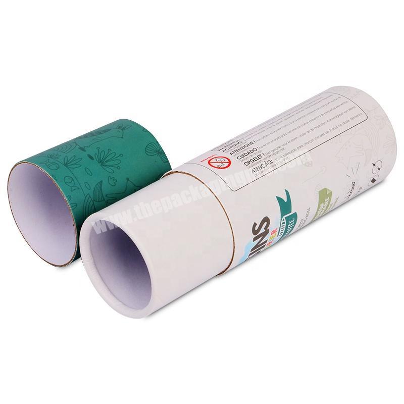 round paper box cosmetic packaging printed cylinder cardboard box packaging  with foil stamping