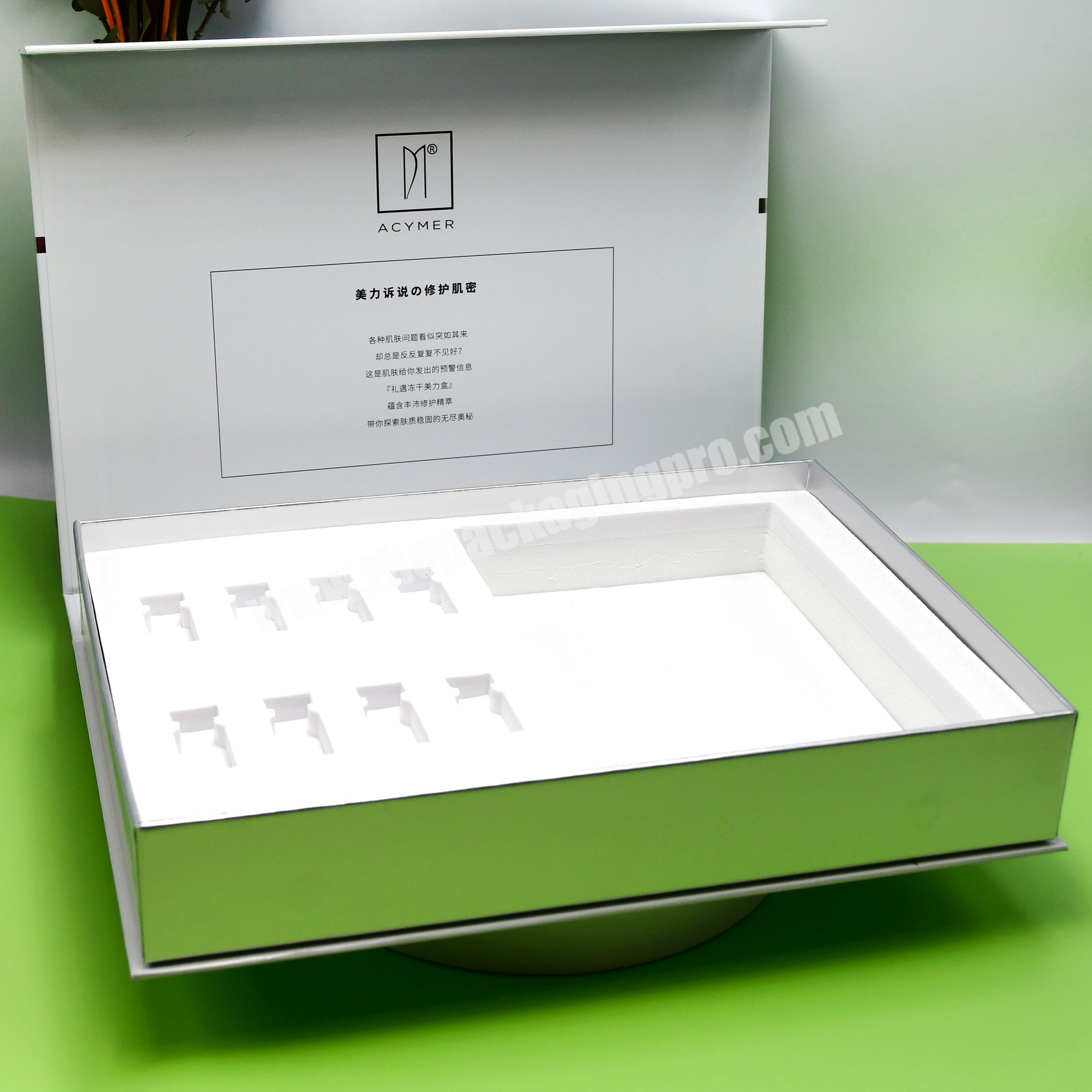 custom sample Cosmetic Box Cosmetic Cosmetic Box Custom Printing Wholesale White Gift Magnetic 