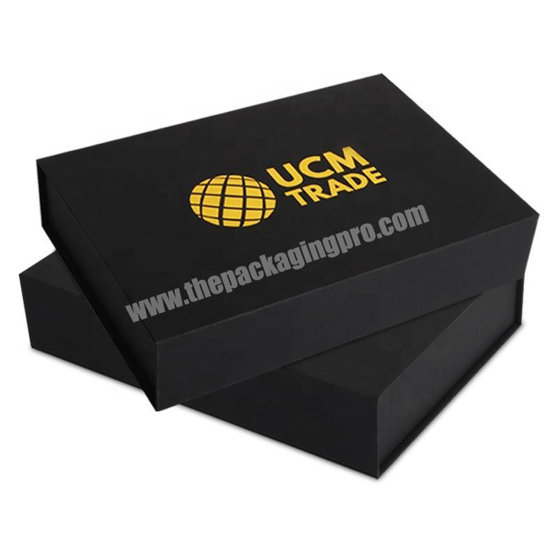 Luxury Custom Design Black Color Box Emboss Gold Foil Bookstyle Magnetic  Packaging Box Paper Box - China Gift Watches and Gift Box price