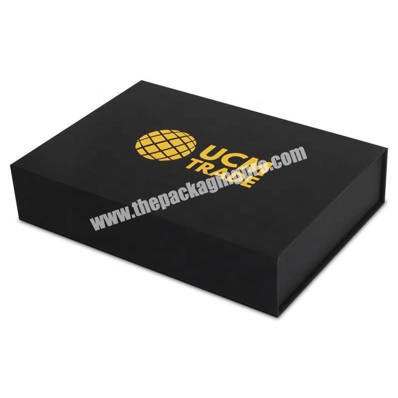 Luxury Custom Design Black Color Box Emboss Gold Foil Bookstyle Magnetic  Packaging Box Paper Box - China Gift Watches and Gift Box price