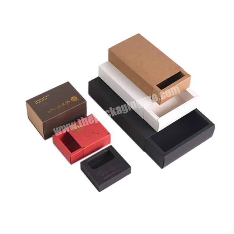 sleeve eyelash Wholesale Custom Logo Printing Brown Kraft Cardboard Paper Sleeve Quality Box Packaging