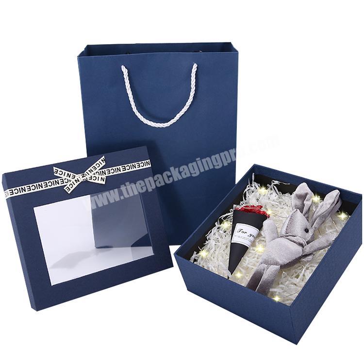 Small Bride Made Unique Blue Rigid Cosmetics Package Custom Empty Luxury Bottle Paper Gift Packaging Perfume Box