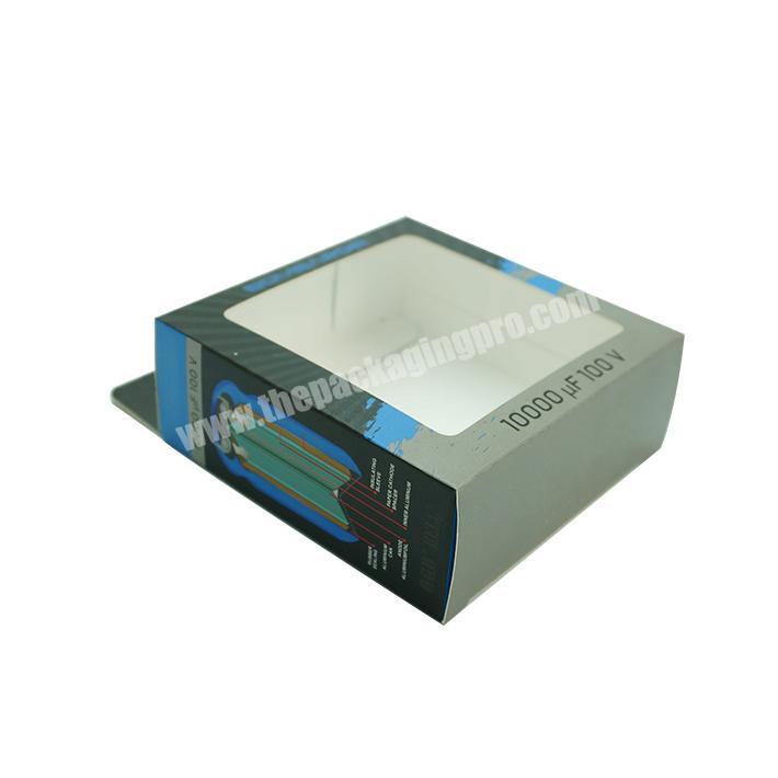 toy headset packaging boxes with pvc transparent custom logo pattern gift paper box