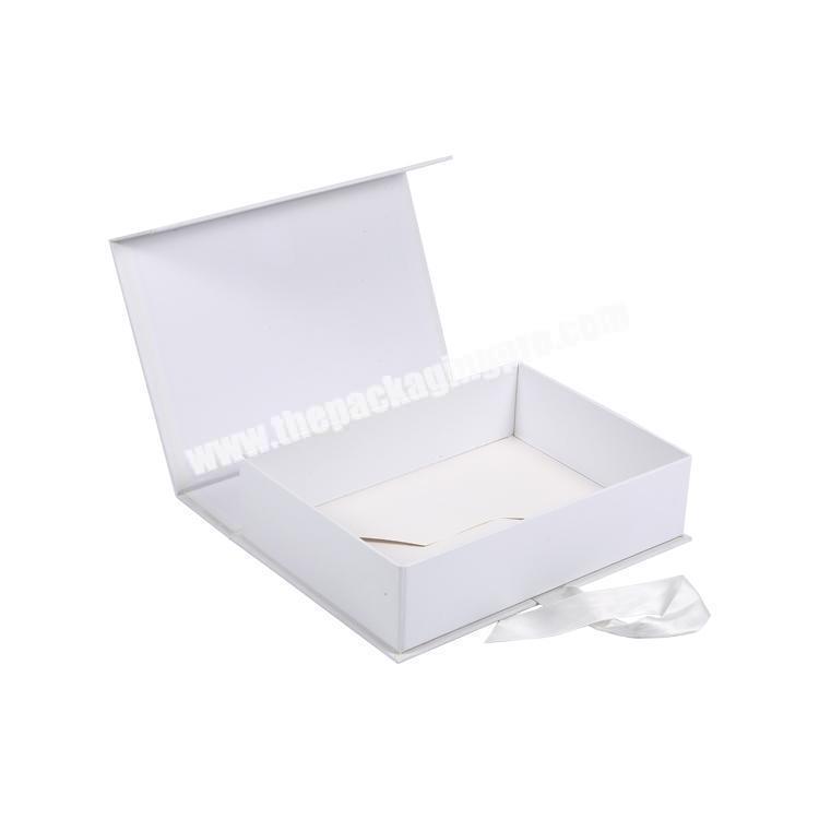 small luxury custom magnetic cardboard cosmetic wedding gift box perfume paper packaging with ribbon manufacturer
