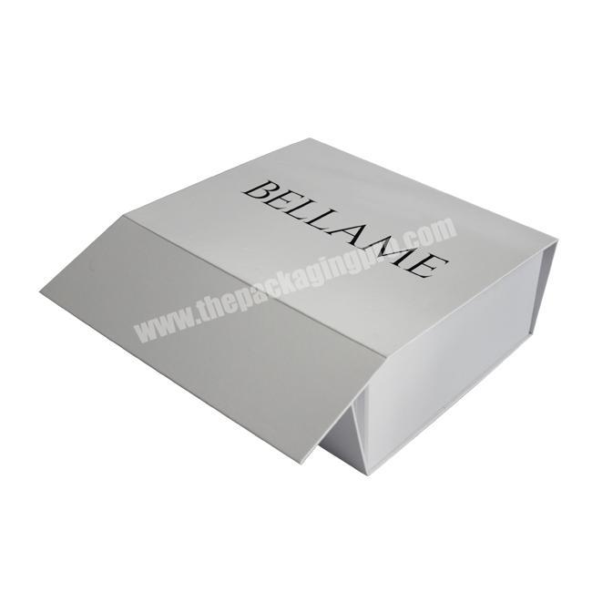 wholesale custom folding magnet box with gloss lamination