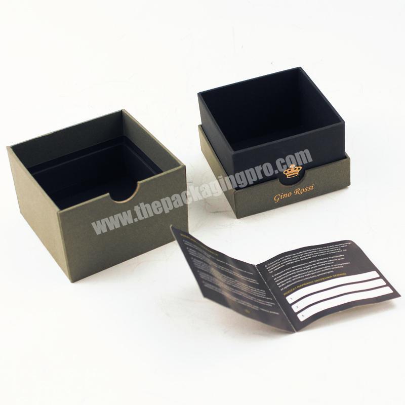 wholesale custom logo printing lid and bottom rigid paper eco packaging box lift off lid box factory