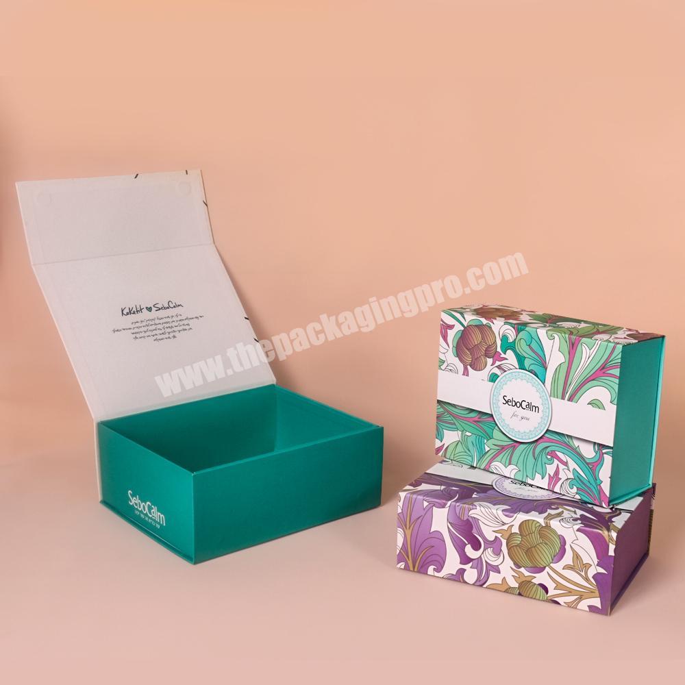 wholesale empty luxury small cardboard board folding paper magnetic custom gift box