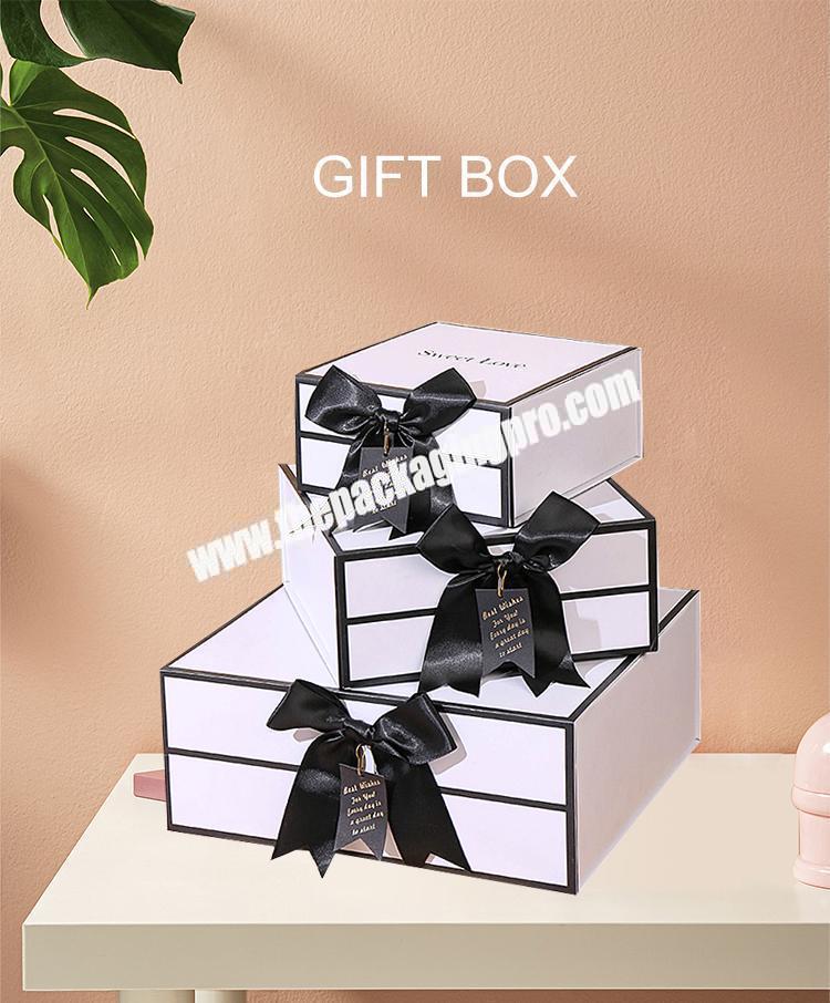 wholesale white custom magnetic paper cardboard packaging manufactures favor baby perfume gift boxes factory