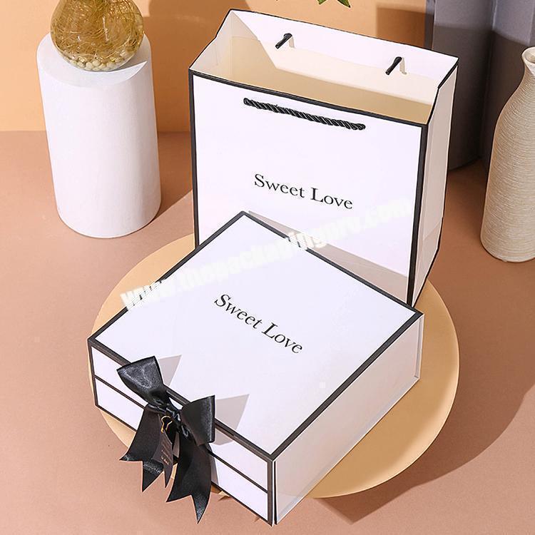 small luxury custom magnetic cardboard cosmetic wedding gift box perfume paper packaging for gift sets factory