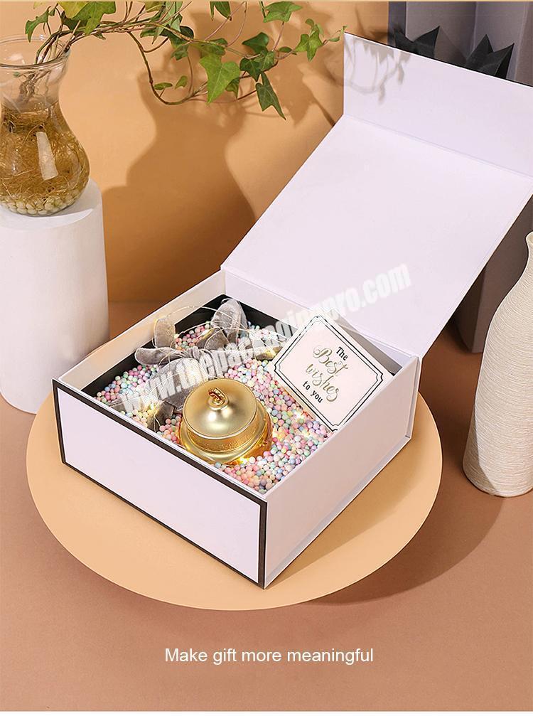 wholesale white custom magnetic paper cardboard packaging manufactures favor baby perfume gift boxes manufacturer