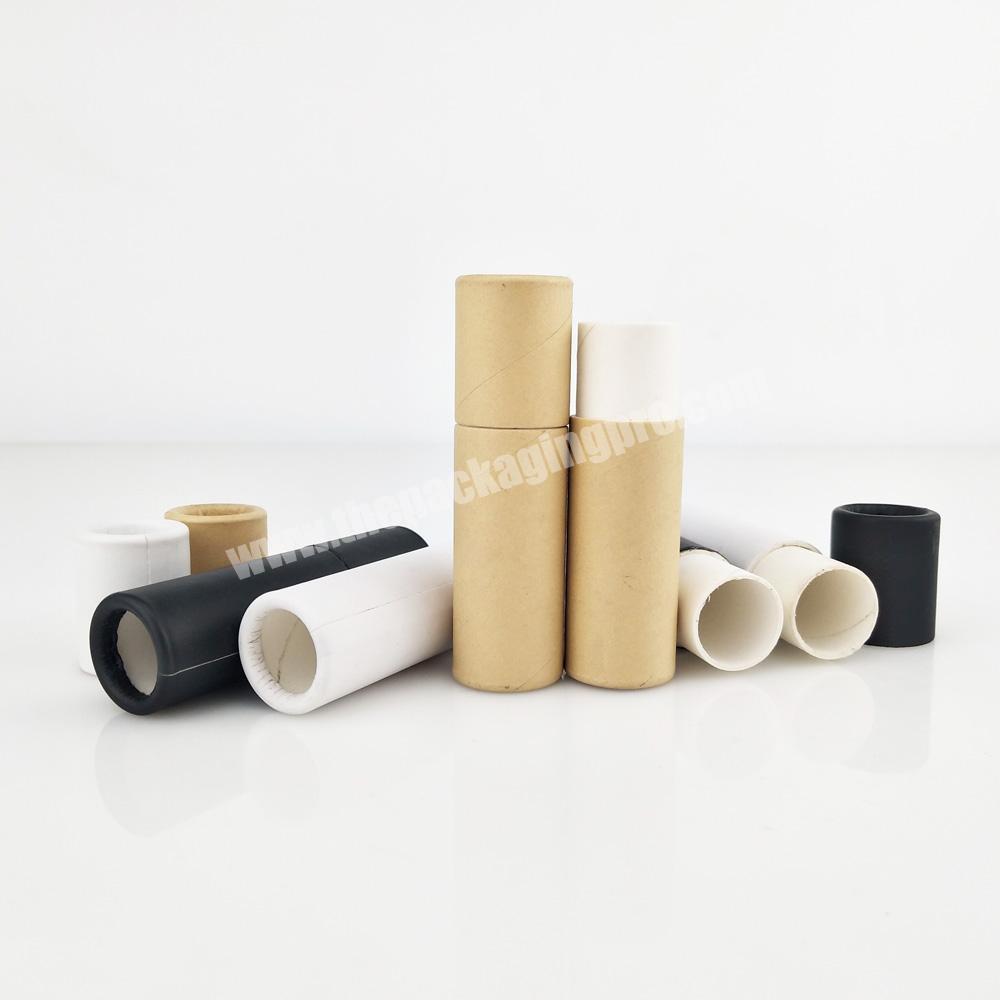 0.5oz cylinder 3 colors lip balm container cardboard lip balm tube packaging