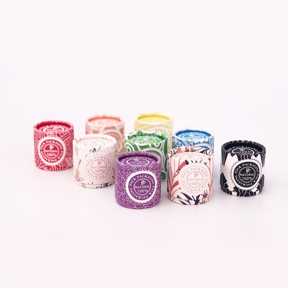 1 Oz Colorful Cosmetics Paper Jar Box Makeup Cream Pot Container Round Cylinder Deodorant Lip Balm Paper Tube Packaging
