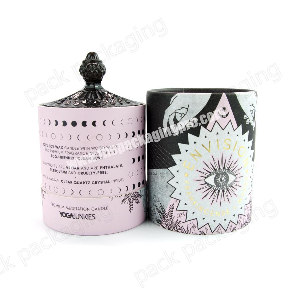 100% Eco friendly candle jar paper tube container for giftcraft cardboard tube packaging