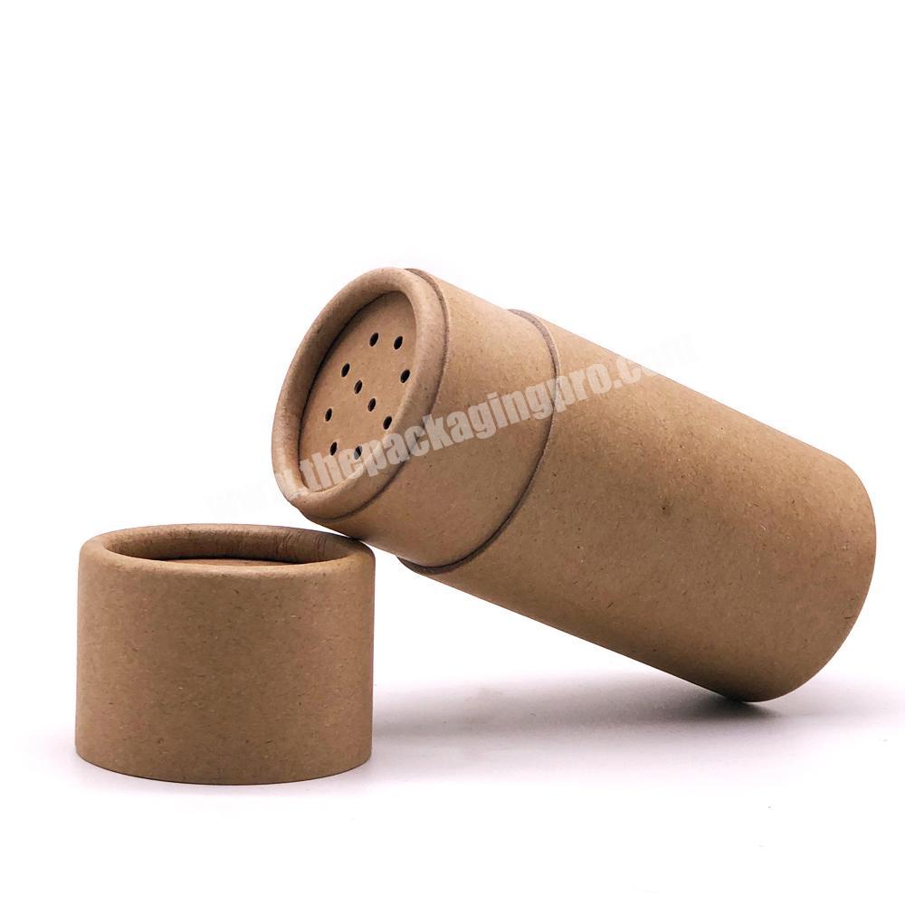 100% Recyclable Biodegradable High Quality Cardboard Dry Shampoo Powder Packaging tube