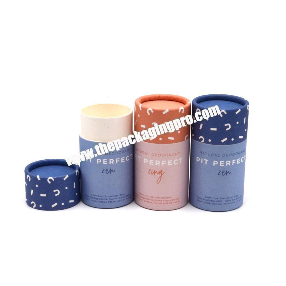 Eco friendly Wax paper lining push up paper tube container for lip balm&chapstick packing