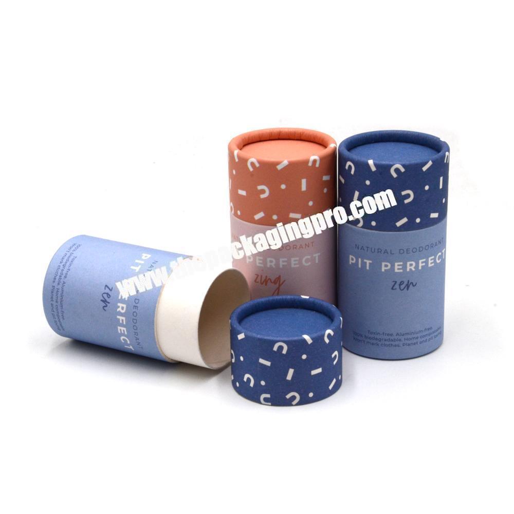 Hot Sale Cardboard Push Up Deodorant Containers Kraft Paper Tube Of Bottom Price with wax paper inside