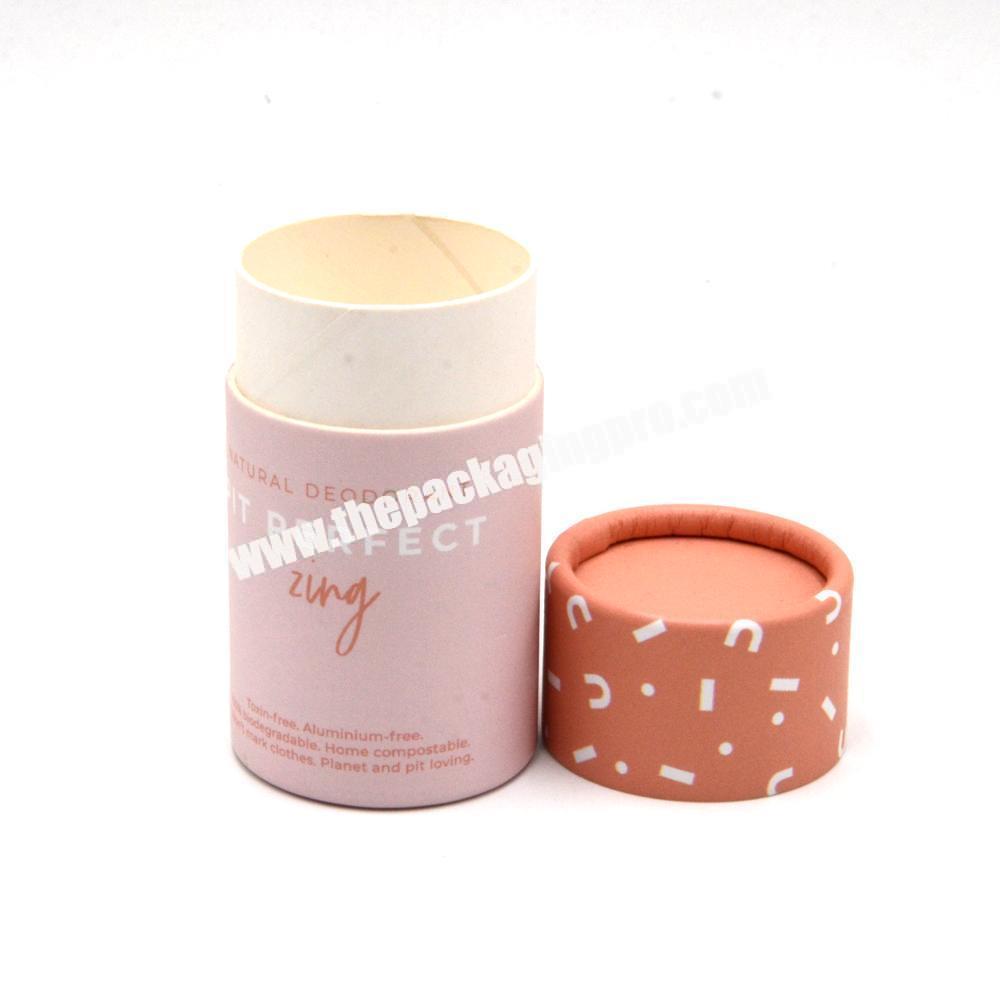 Custom big size 75g deodorant paper tubes packaging for skincare products packing