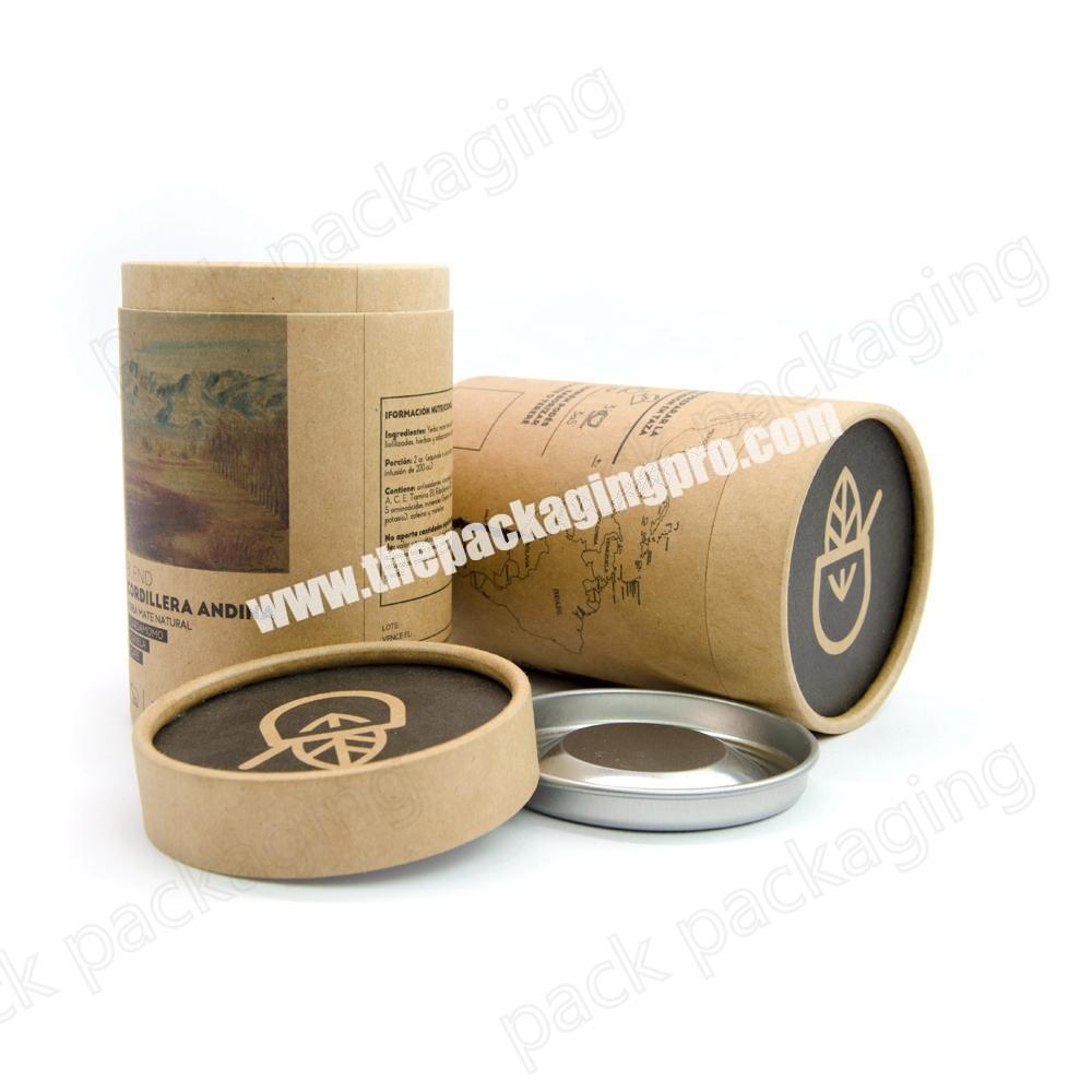 Custom Design Cylinder Paper Cardboard Luxury tea  coffee Paper Tube Packaging biodegradable cardboard paper tube