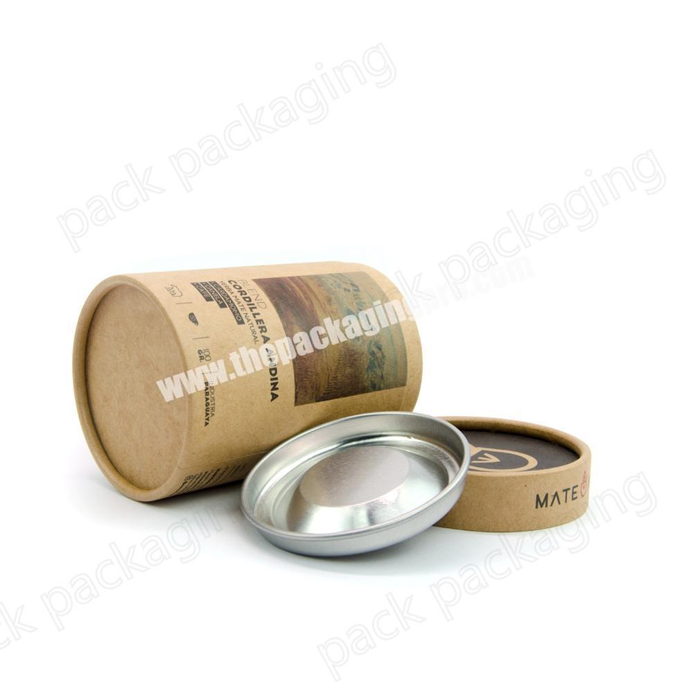 Eco Friendly Kraft Cardboard Tea Packaging Food Grade Paper Tubes