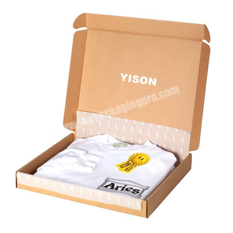100% recyclable custom best wholesale clothes moving boxes, easy folding printed cardboard clothing packaging boxes