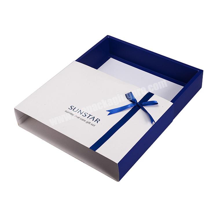 Fashion style Custom Logo Closure Jewelry bow tie gift boxes with ribbon
