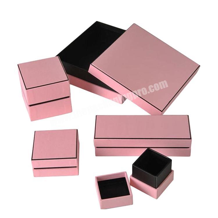hot sale custom nice quality pink boxes for gift packaging