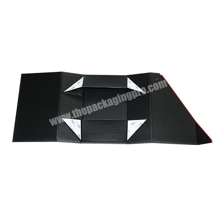 wholesale custom black foldable box magnetic with custom logo