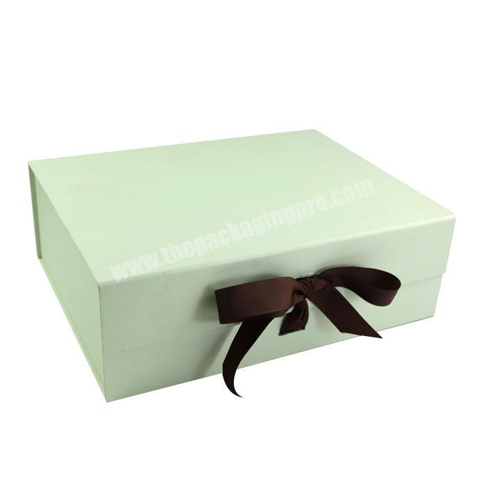 wholesale custom green color foldable box for promotion