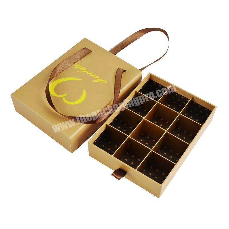 2020 New design chocolate exquisite packing box customizable logo hand - held chocolate gift box