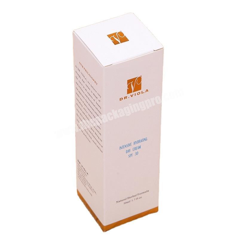 2020 hot selling skincare bottles cosmetic packing paper box cosmetic storage makeup package box with custom printing