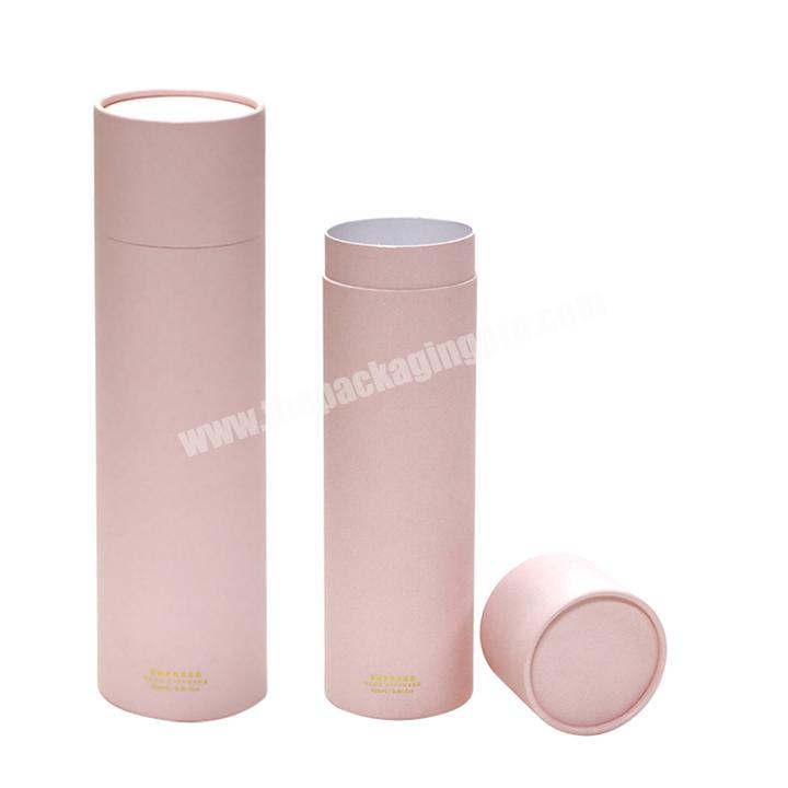 Eco-friendly durable good-looking paper cylinder cardboard gift box pink