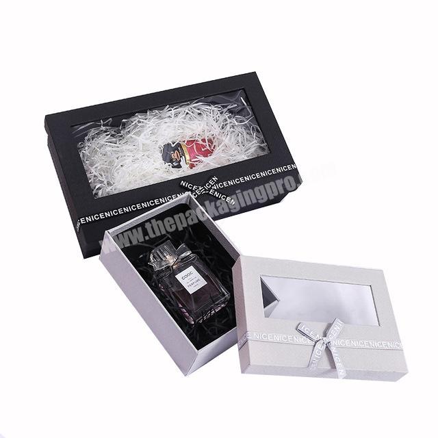 New Design PVC Transparent Flower Gift Box Custom Luxury Open Window Gift Box Flower Packaging Box With Window