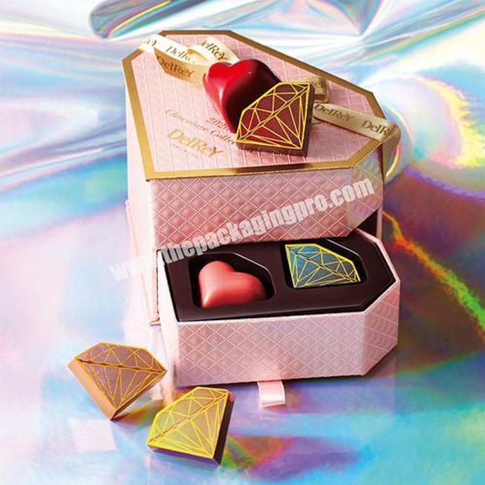 luxury custom new decorative gift heart boxes for strawberries chocolate boxes for presentation strawberried boxes