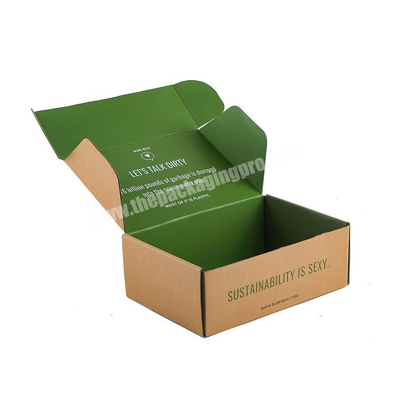 2022 New Design OEM Degradable Kraft Paper Box Custom Printing Shipping Boxes Mailing Packages Box