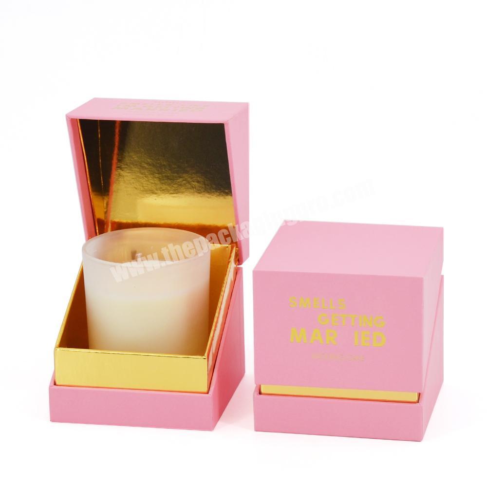2022 New Fashion Modern Candle Packaging Box Gift Box Candle Pink Candle Box