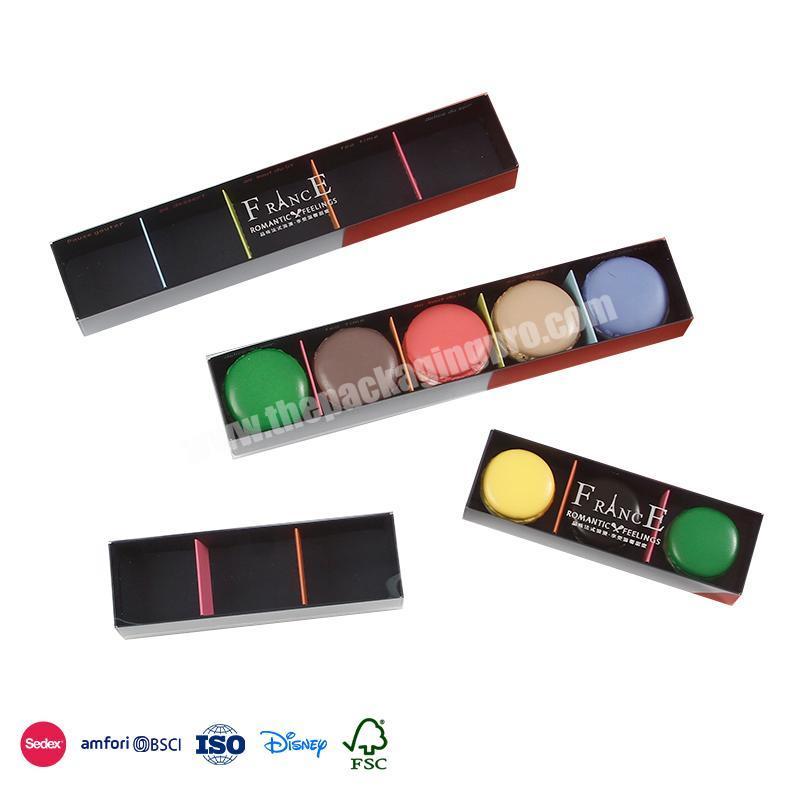 2022 New Products Spot long strip transparent cover design with minimalistic logo macaron packaging box