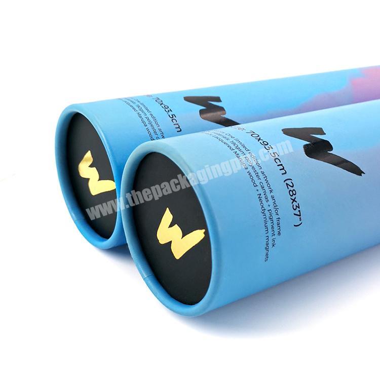 2022 New Style Custom Color Size Round Paper Tube Boxes High Quality Cylinder Box For Poster Packaging