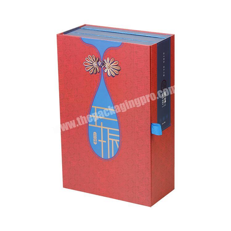 2022 New Book Shaped Storage Box High Quality Layered Gift Box Luxury Multilayer Gift Box with Ribbon