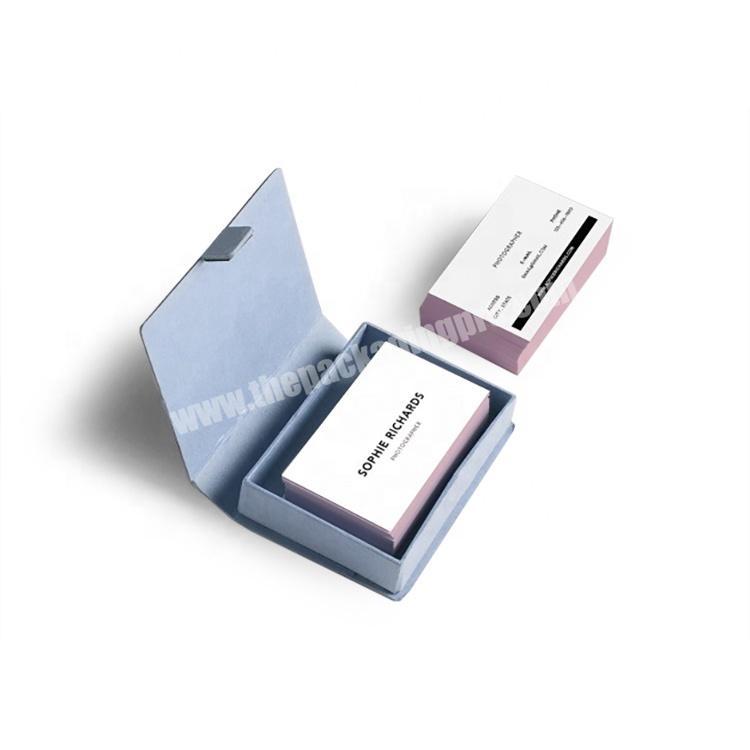 Custom printed business card box holder card packaging for menwomen