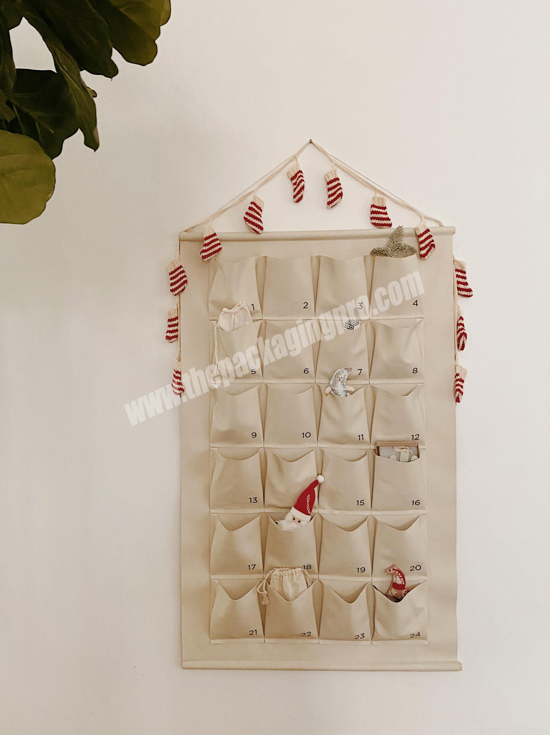 Yoto Custom Advent Holiday Calendar Wall Hanging Personalized for