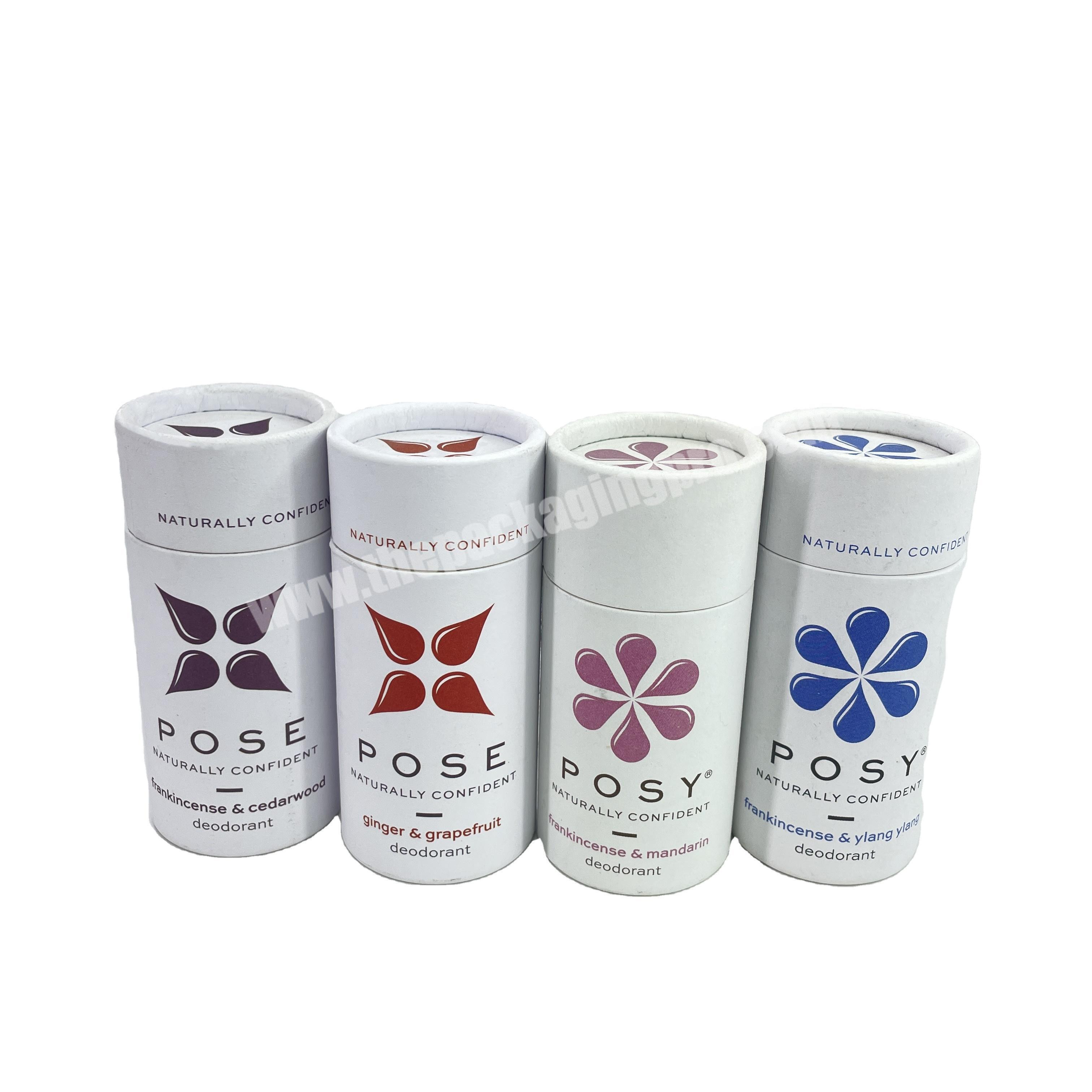 5ml 10ml 30ml 50ml Cosmetics Cylinder Packaging Custom Logo Size Deodorant Essential Oil Paper Tube