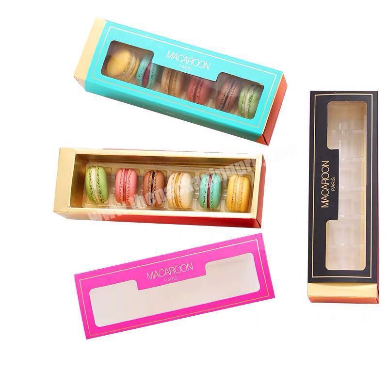 6 Cavity clear macaron display case blister boxes plastic blister macaron blister macaron clamshell packaging with high quality