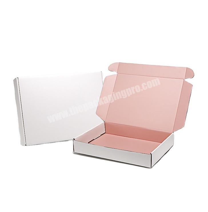 Accept Rectangle Varnishing Custom Logo Pink Mailer Wedding Gift Box For Guest