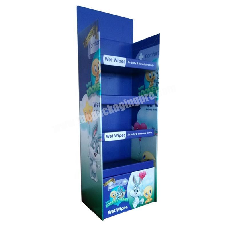 Advertising paper pop display for wet wipes