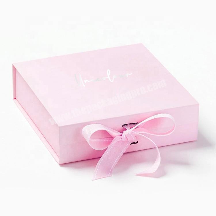 Beautiful foldable luxury magnetic lingerie medium packaging box underwear storage box good price lingerie paper box
