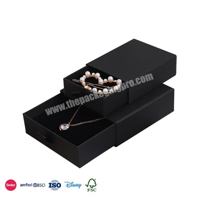Best Quality And Low Price Solid Color Drawer Type With Three Sizes Waterproof boxes jewelry custom