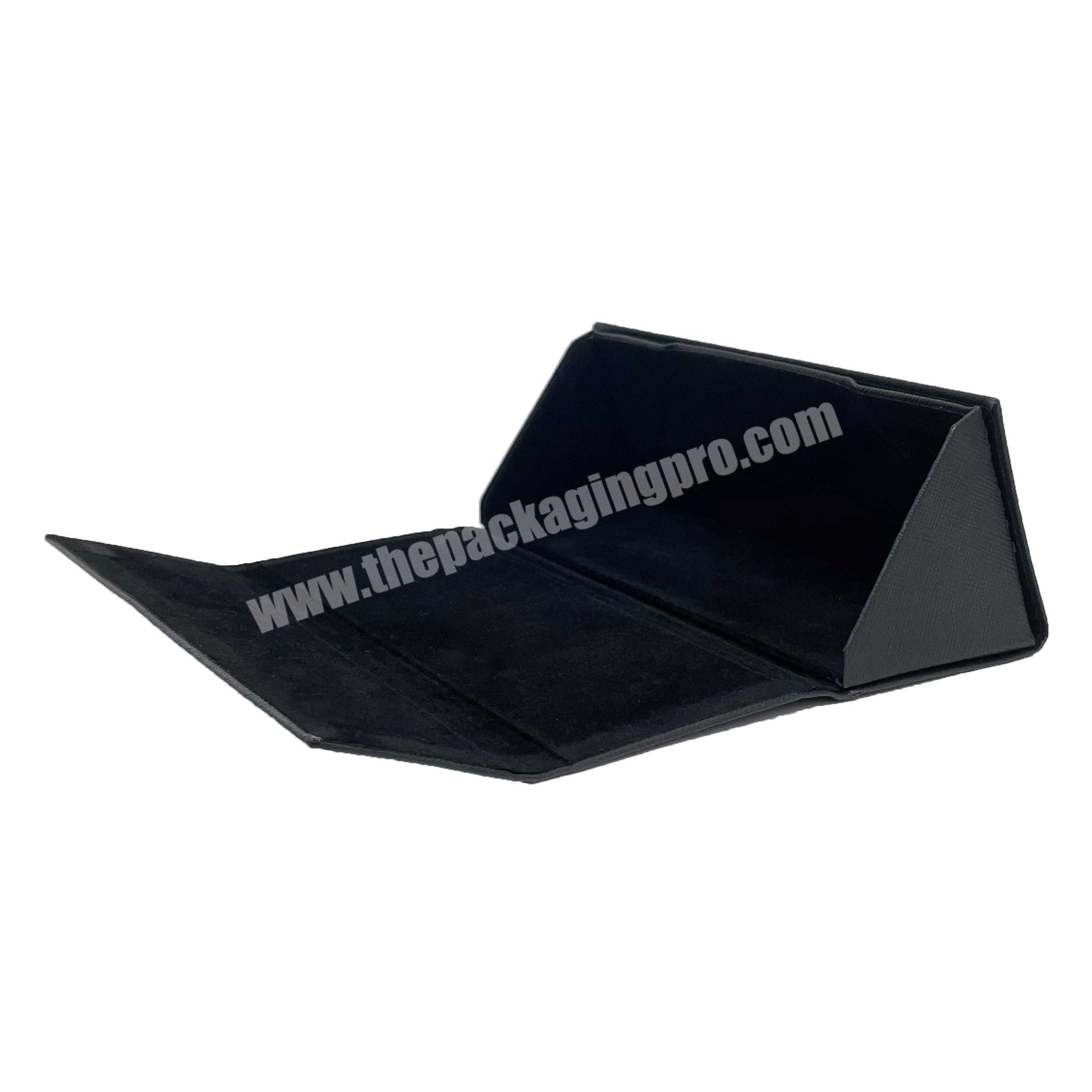 Best Quality Cardboard Paper Storage Foldable Black Paper Sunglasses Case And Box
