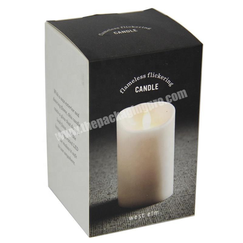 Best Sell Luxury Design Gold Foil Stamped Card Paper Off-set Printing Logo Customized Candle Box