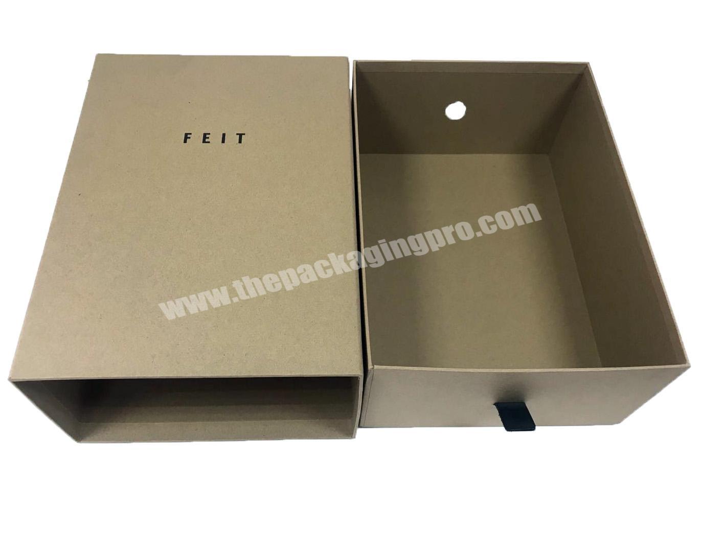 Best Selling Customized Eco-friendly Shoe FSC Kraft Paper Box